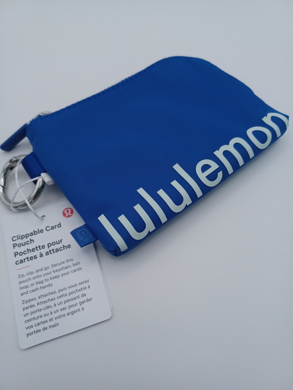 Lululemon Clippable Card Pouch in BEBA/PSTE/SLVR